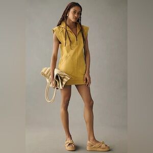 Daily Practice by Anthropologie Meru zip front mini dress